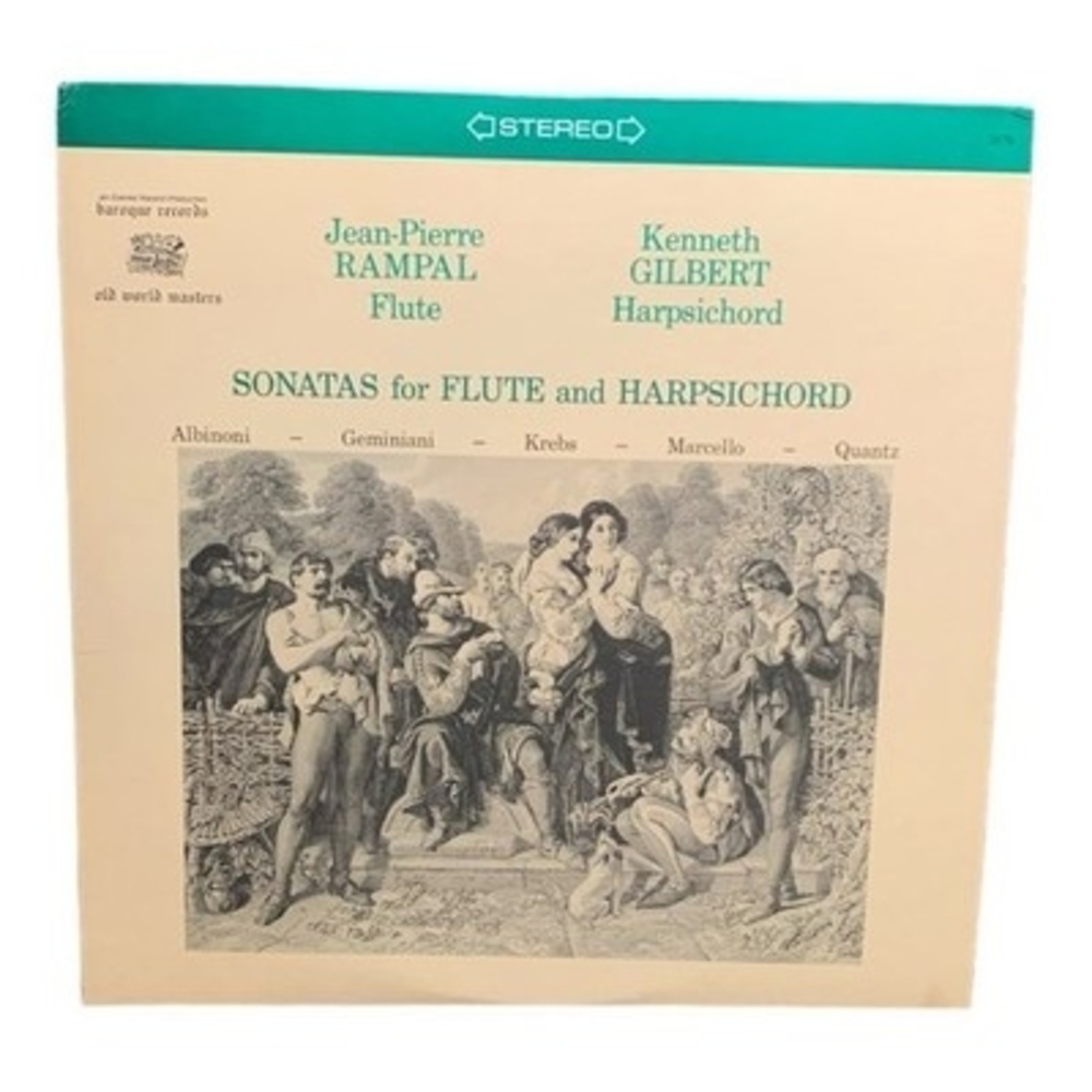 LP Jean-Pierre Rampal, Kenneth Gilbert - Sonatas For Flute And Harpsichord